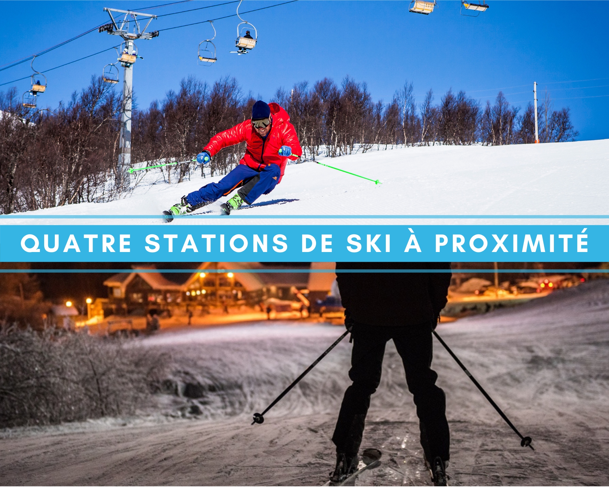 Auberge Tom B&B - Activités hivernales en Outaouais - Downhill ski at Camp Fortune