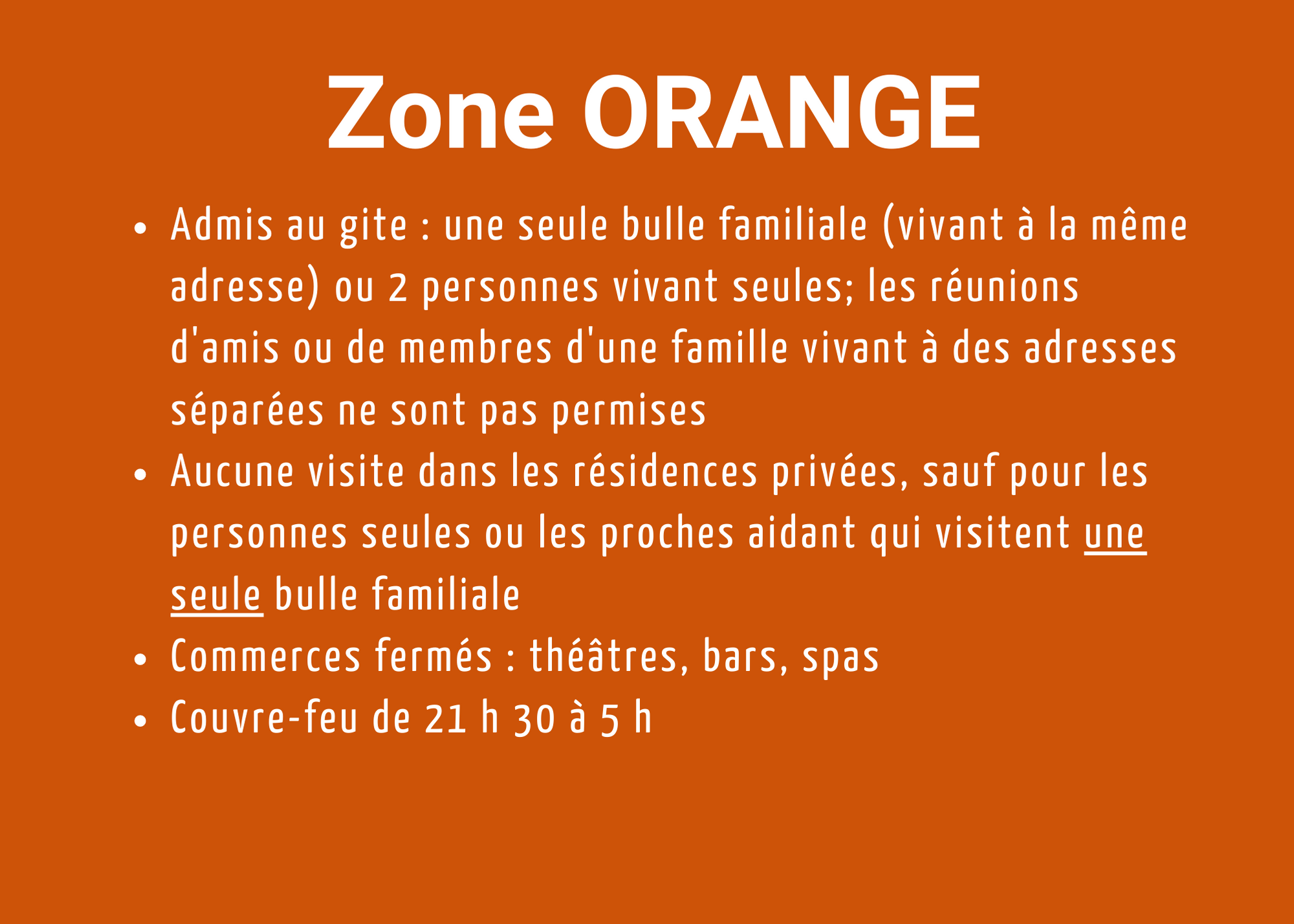 Auberge Tom B&B - zone orange