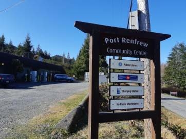 Electric car charging near Port Renfrew rentals