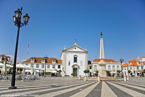 Vila Real central square and church Vila Real central square and church