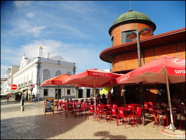 Olhao market and promenade Olhao market and promenade
