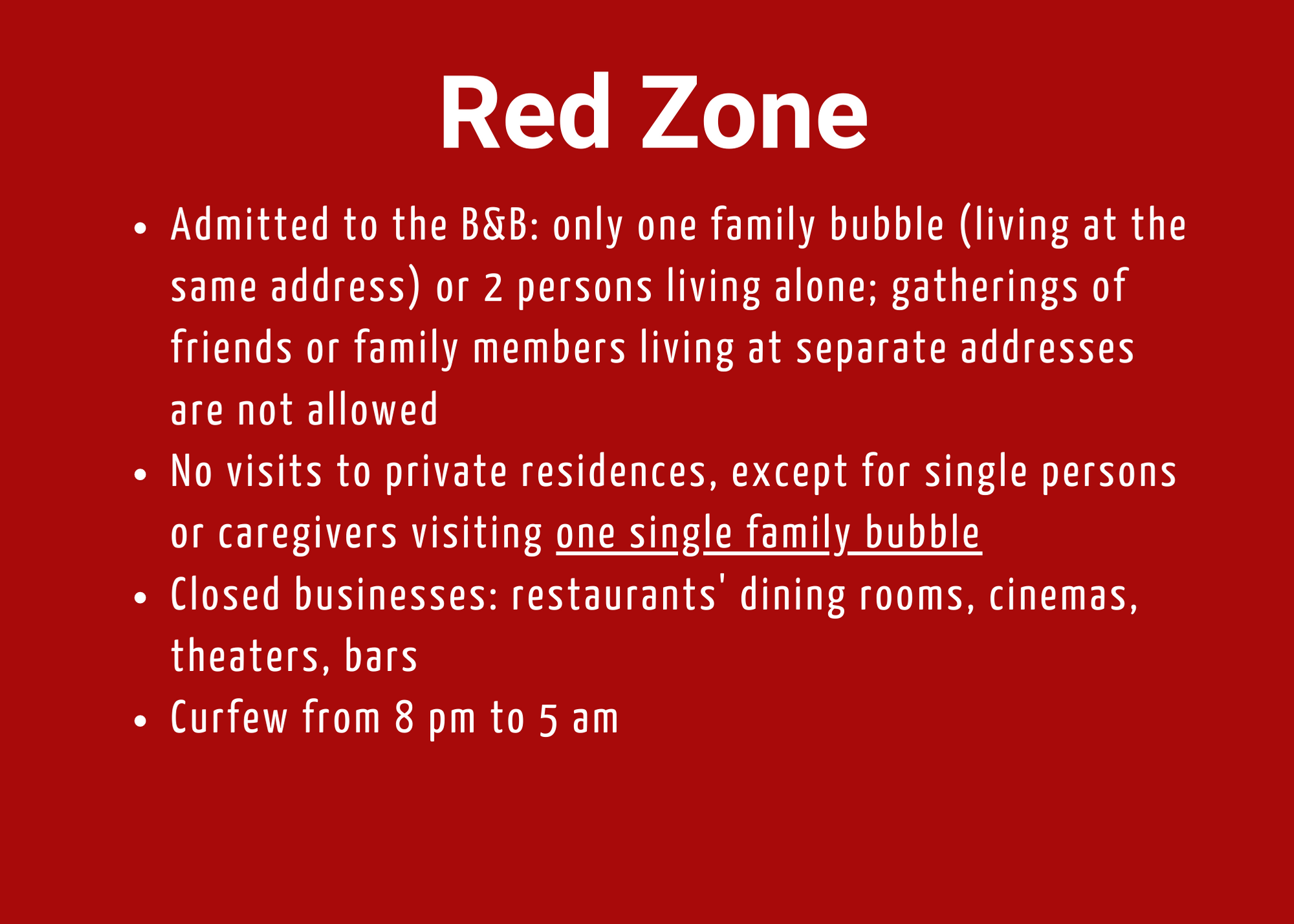 Auberge Tom B&B - Red Zone