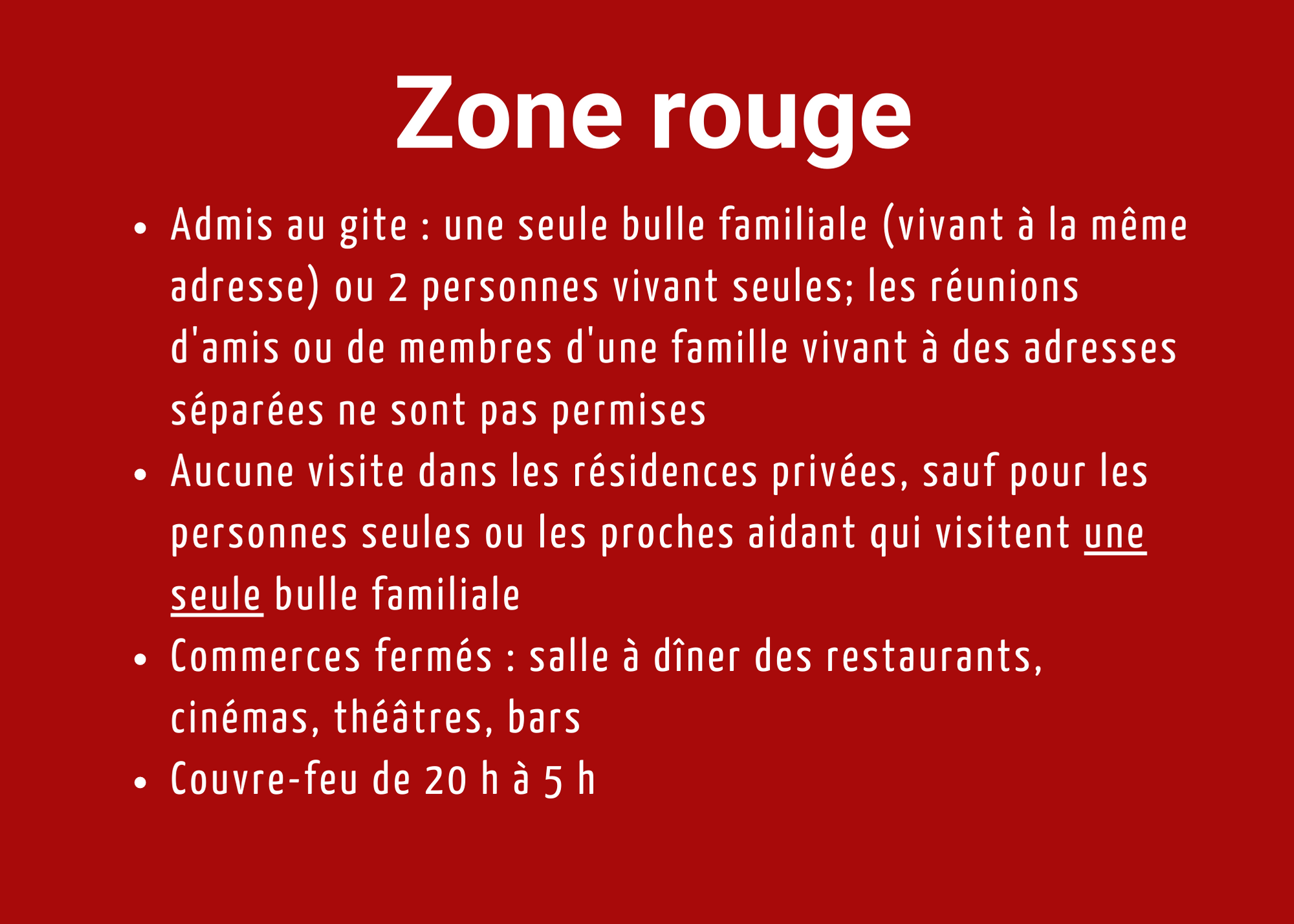 Auberge Tom B&B - zone rouge