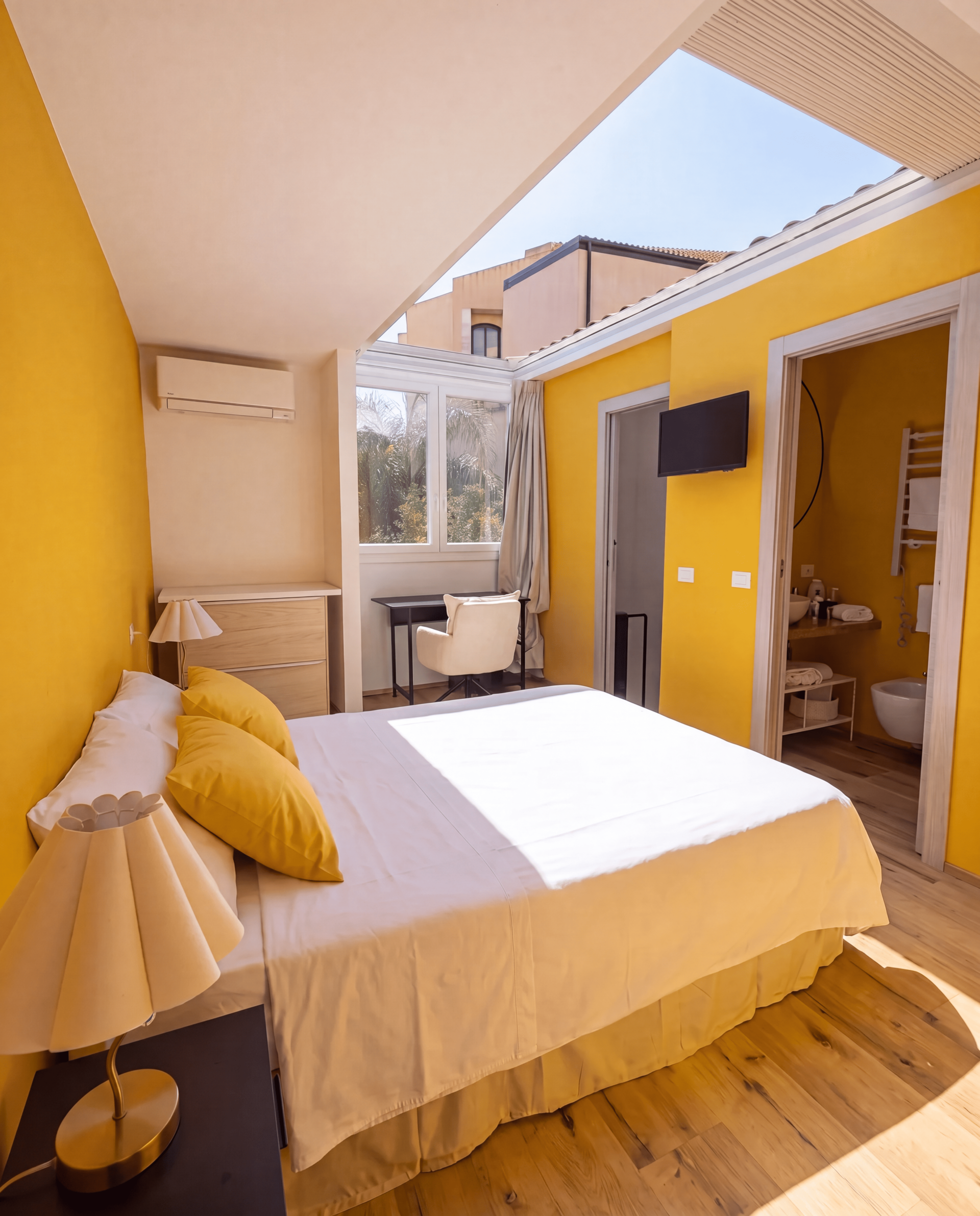 Elegant bedroom in Ortigia holiday home