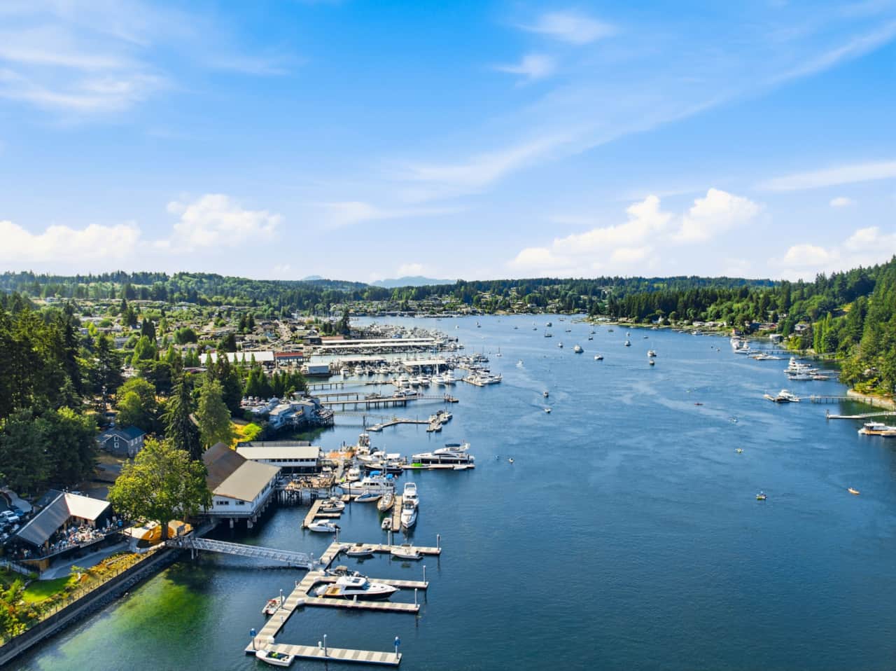 Ariel View Of Gig Harbor Bay