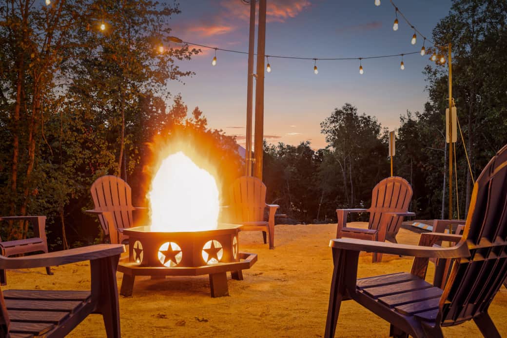BASE Fire Pit Terrace w/ Seating Area