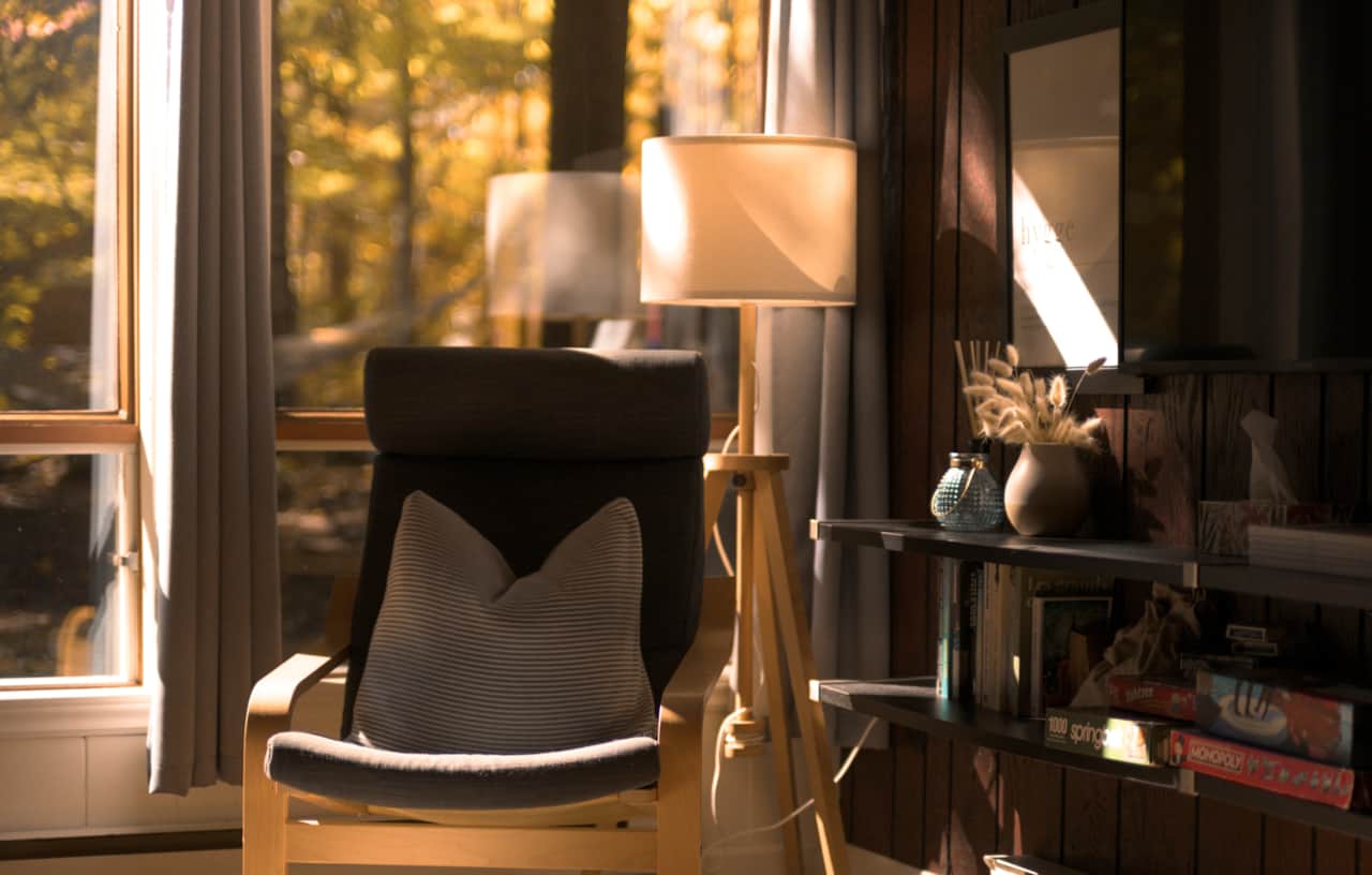 Chair bathed in Sunlight