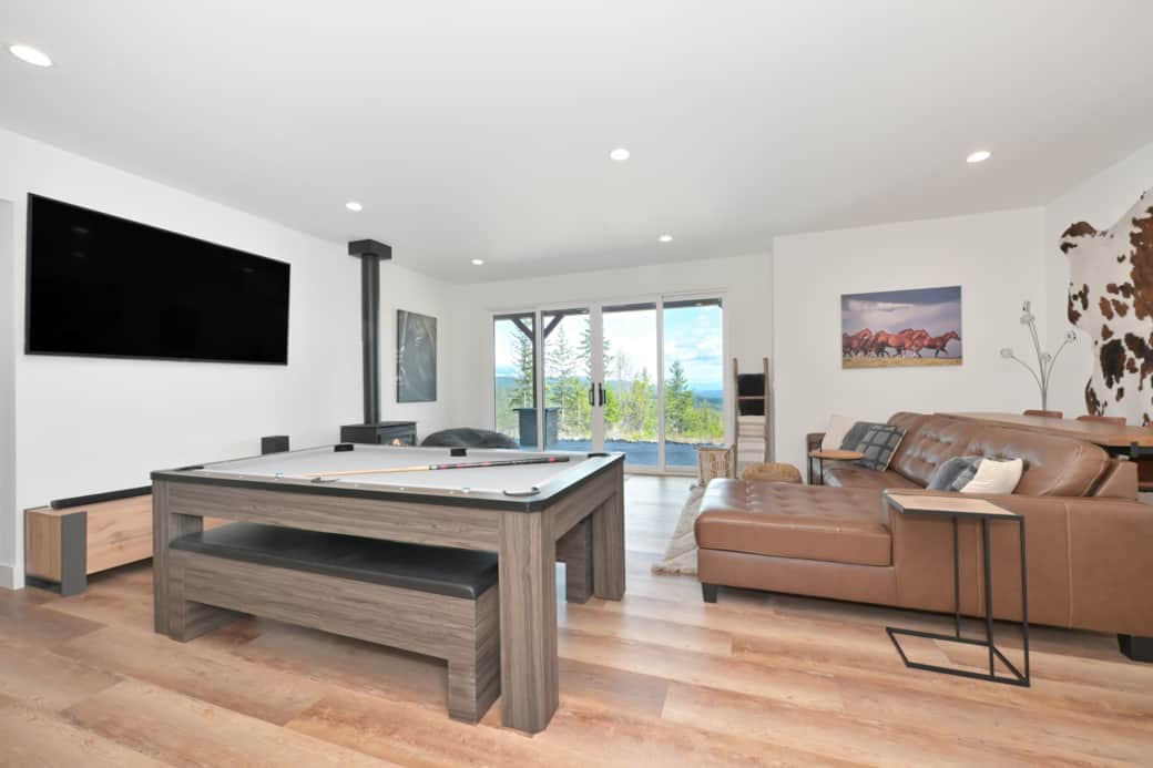Lower level rec room