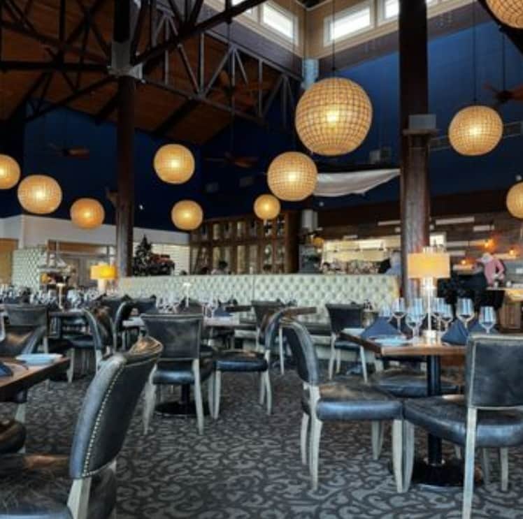 Number 13 Prime Steak and Seafood overlooking the Galveston Seawall