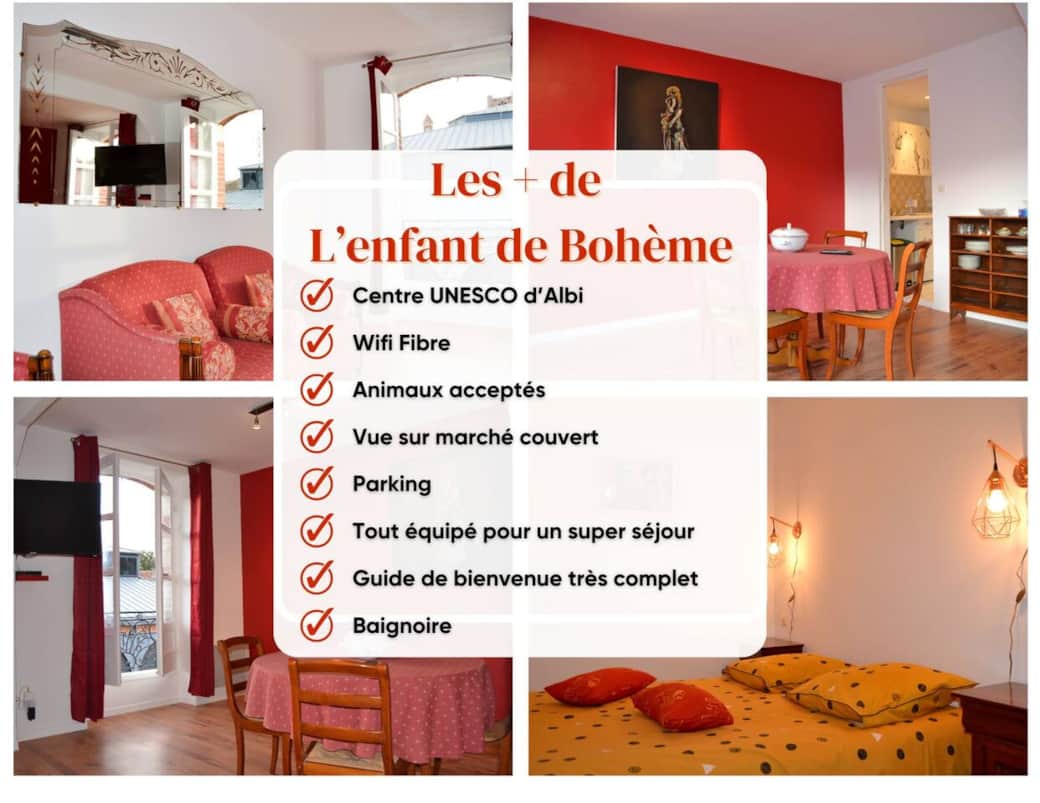 Le principaux plus de notre appartement L'enfant de Bohème Le principaux plus de notre appartement L'enfant de Bohème