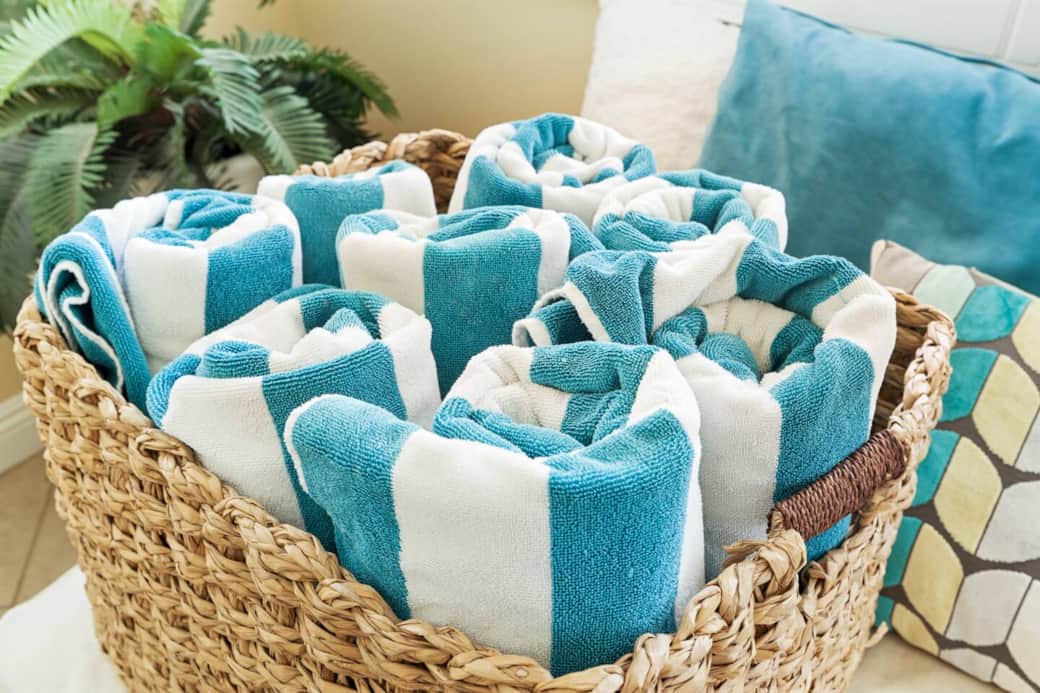 Plenty of pool towels