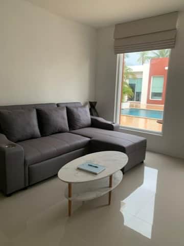 The Beach Village Condo Living Room View