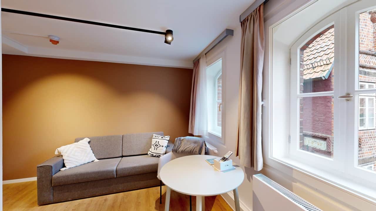 Gemütliche Schlafcouch im N°8A Boardinghouse