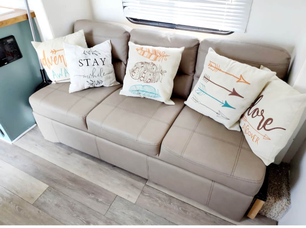 Updated leather sofa perfect for lounging with a good book! Updated leather sofa perfect for lounging with a good book!