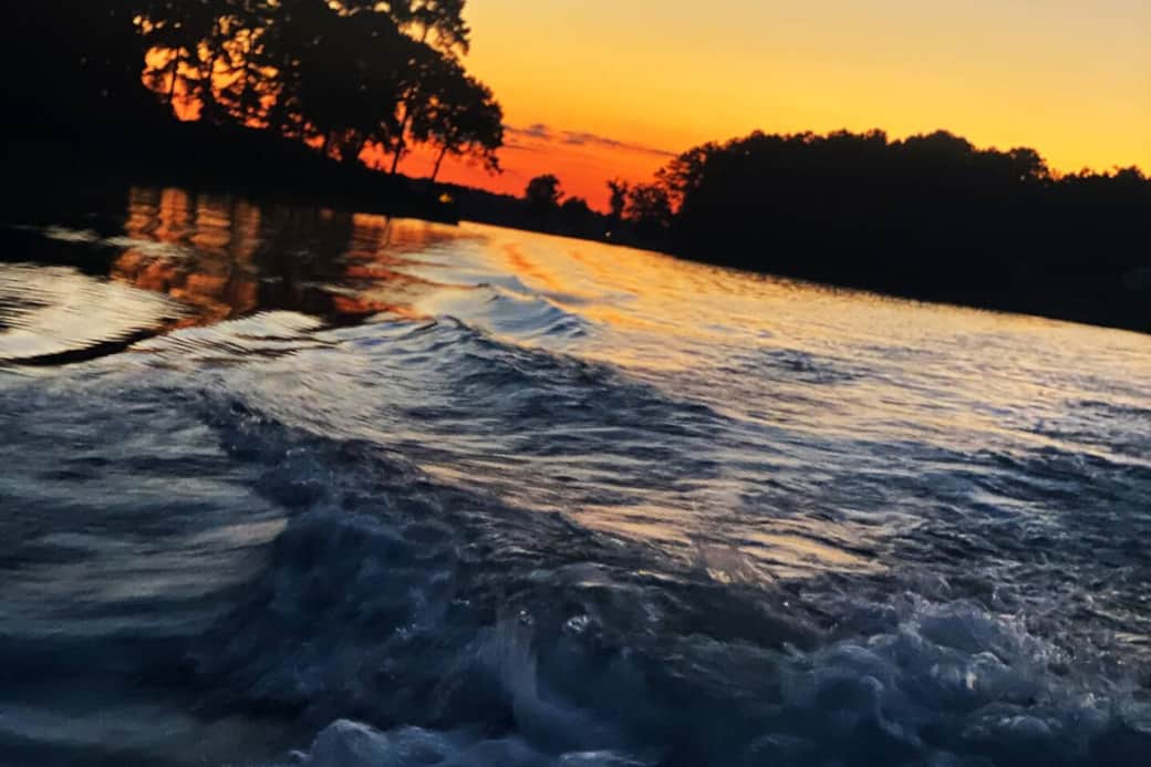 Coming into the dock from a day of surfing