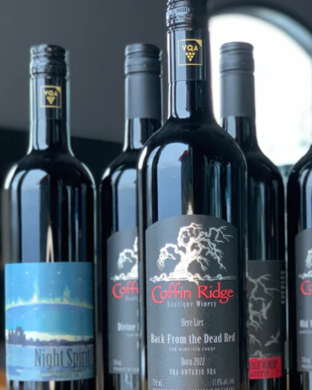 Local wine from Coffin Ridge Grey County