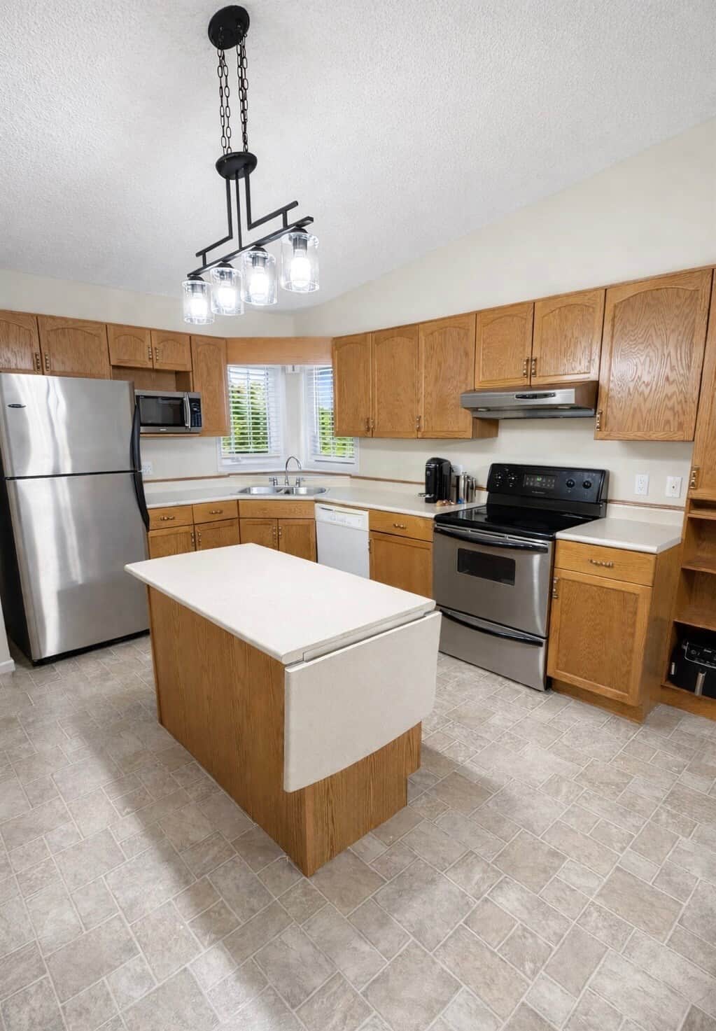 Fully equipped modern kitchen at Whisper Creek