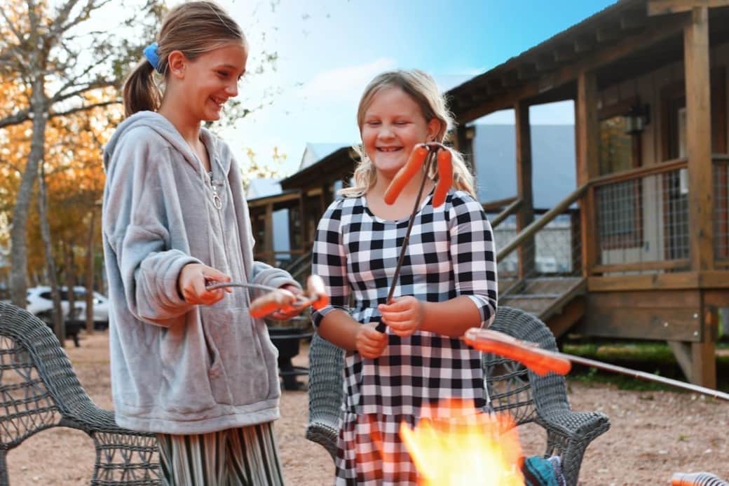 Bring some food to cook over our firepits! Bring some food to cook over our firepits!