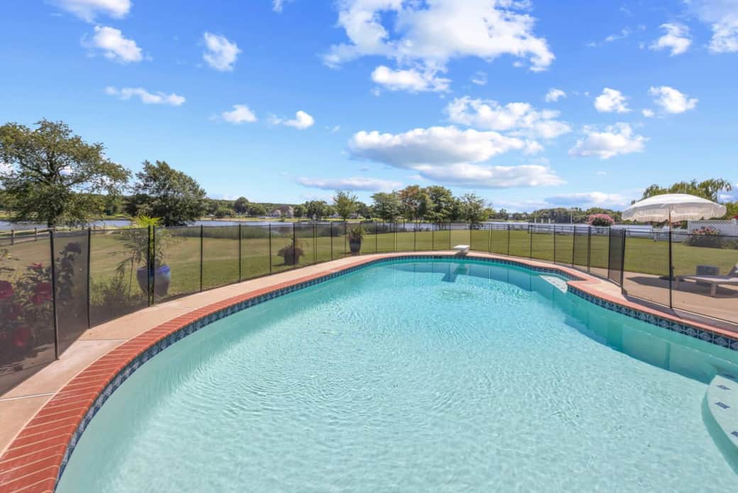 Our private pool at the Landing at Kent Island is beautiful and offers gorgeous water views. Our private pool at the Landing at Kent Island is beautiful and offers gorgeous water views.