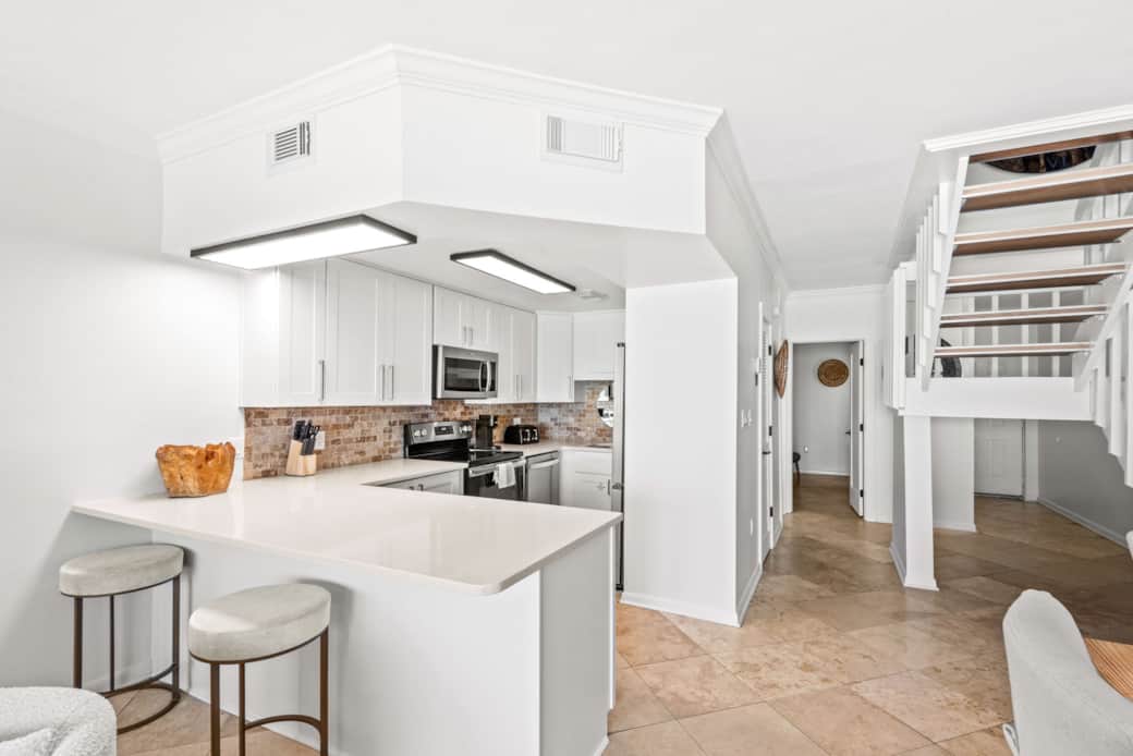 Gulf front kitchen