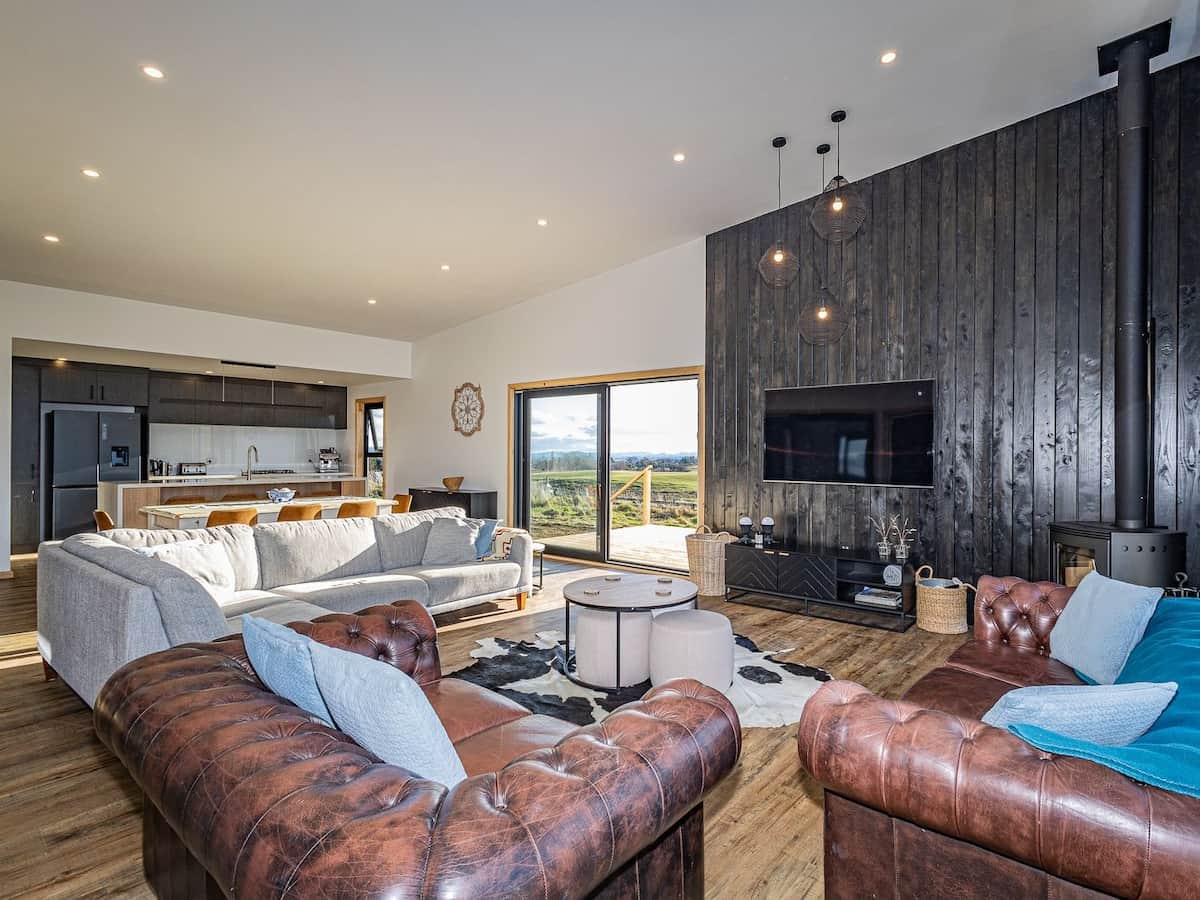 Lounge with woodburner
