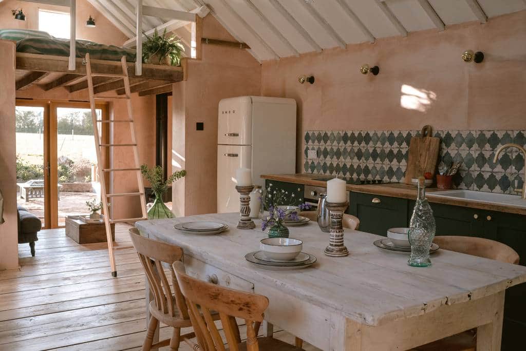 Gold top barn interior glamping in ashurst sussex england Gold top barn interior glamping in ashurst sussex england