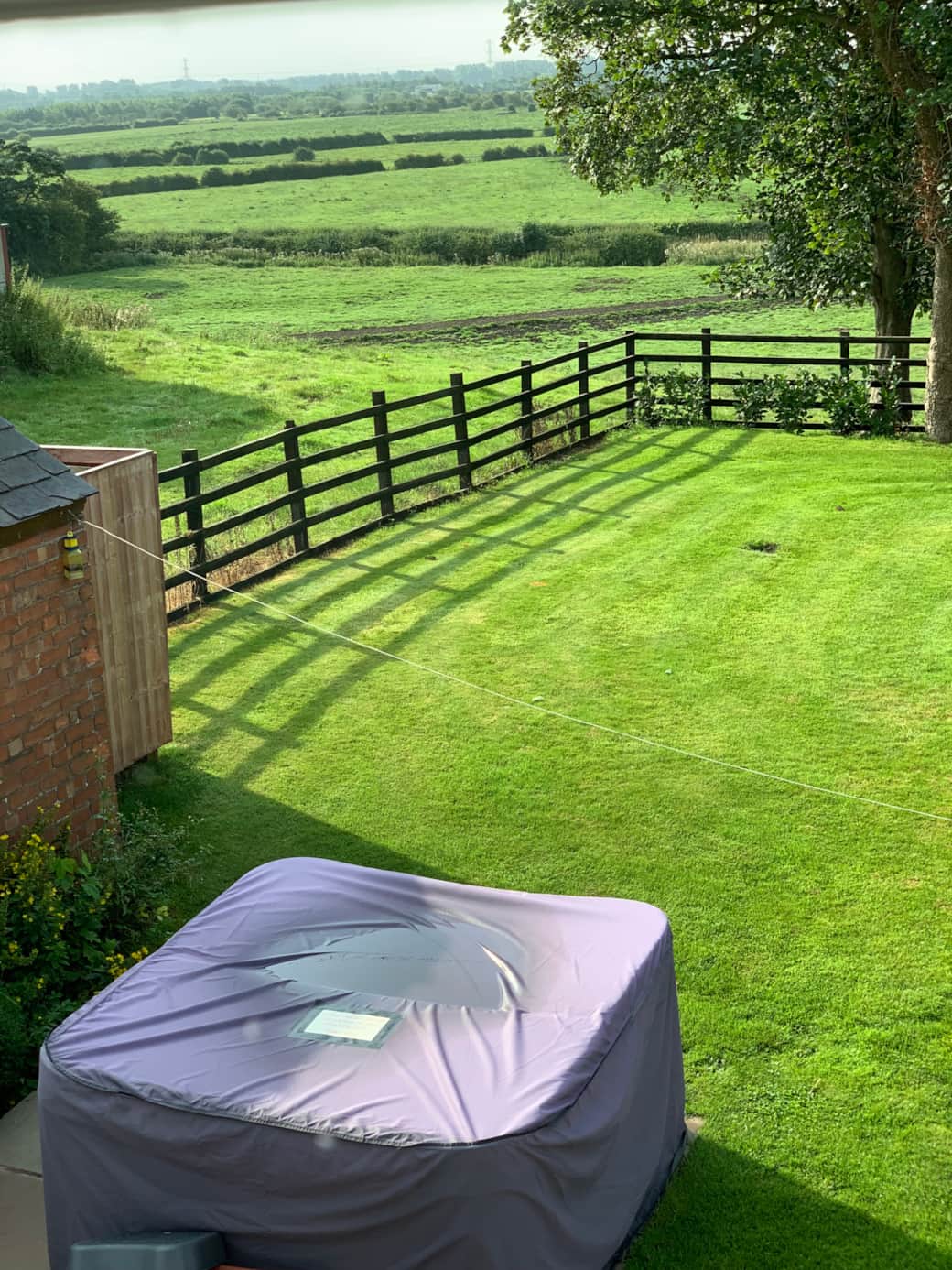 View from upstairs over the back garden.