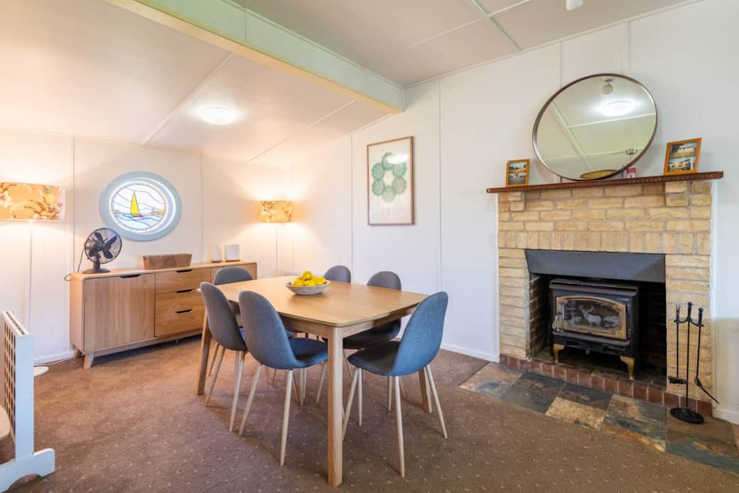 A stylish dining space to enjoy a meal.