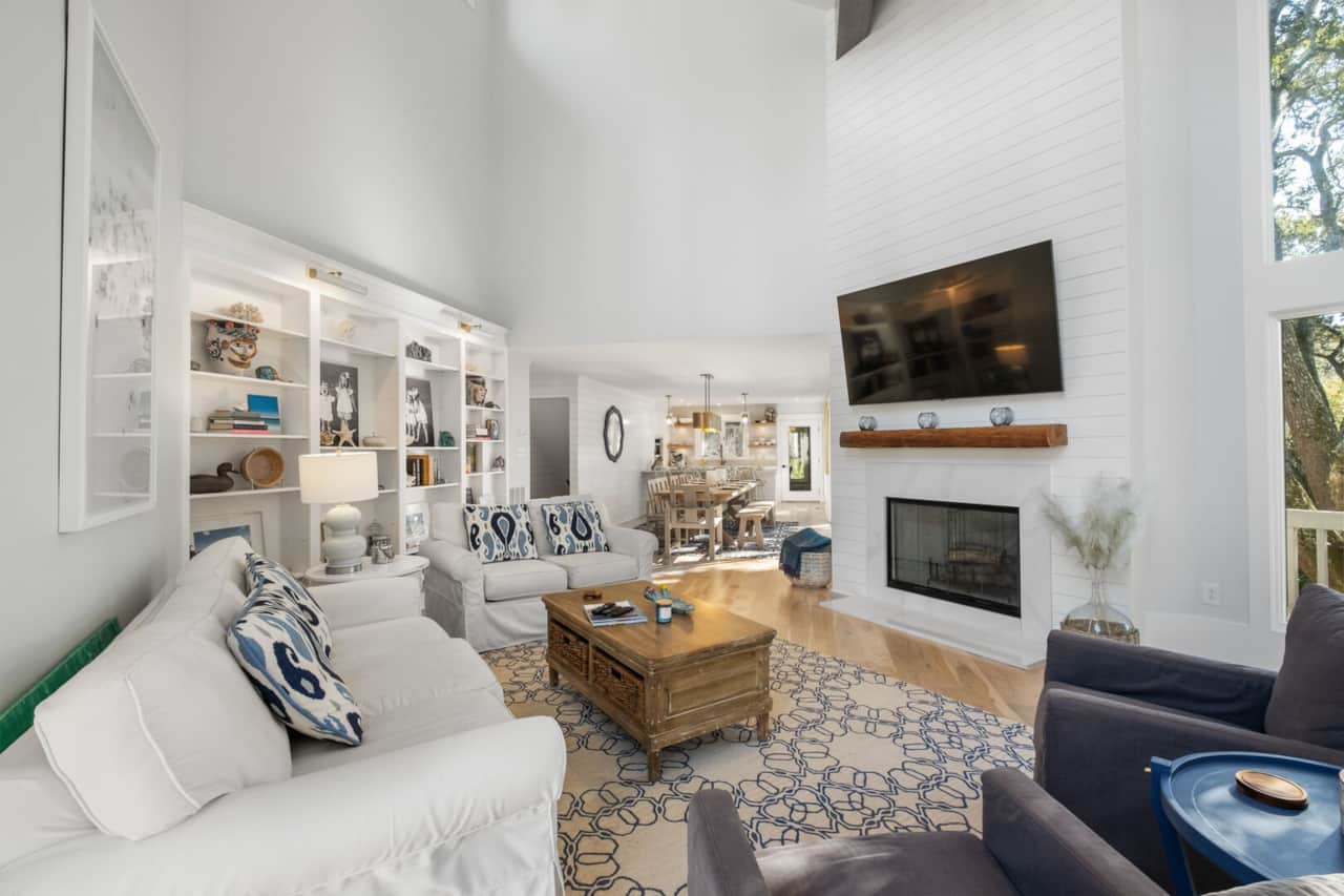 Two-story Light-Filled Living Room