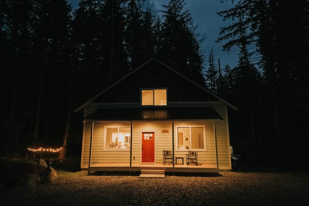 Clear skies over Ashford Chalet at night makes for the best star gazing