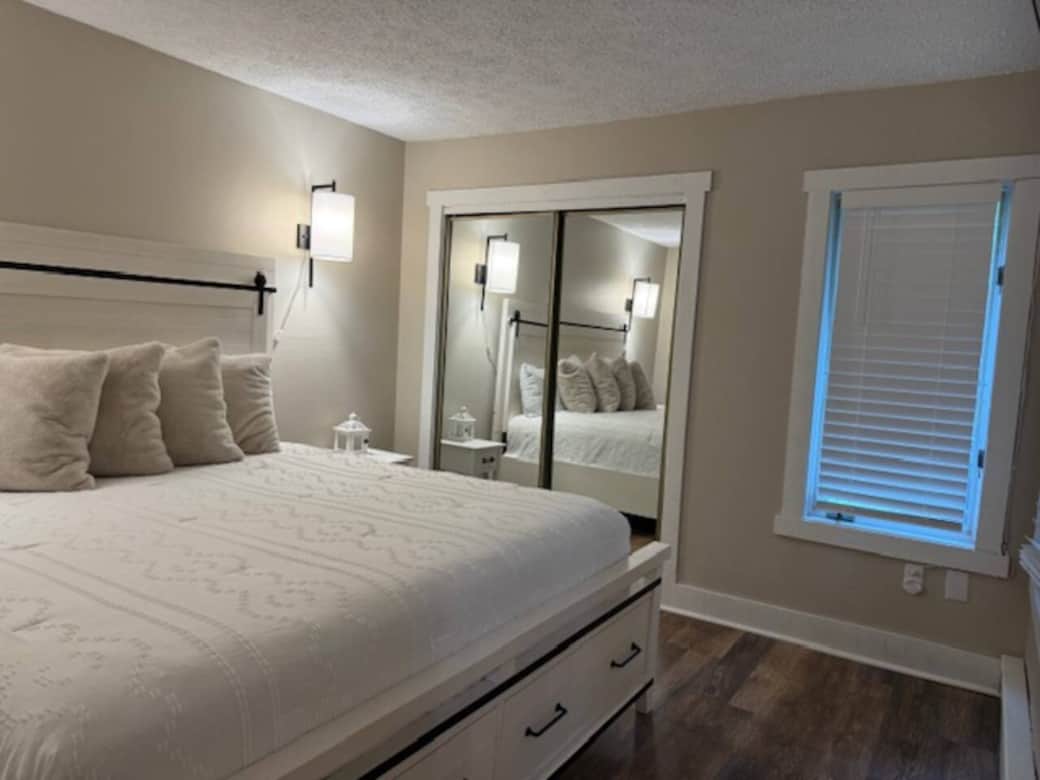 master bedroom with attached full bath