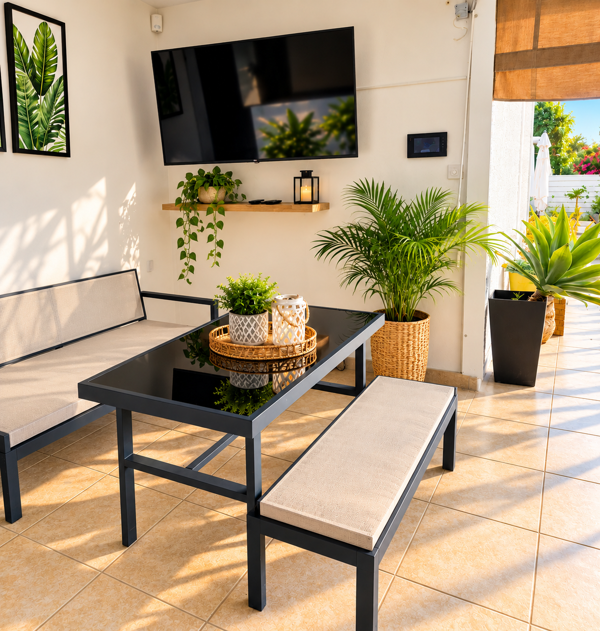 Lower level leisure area