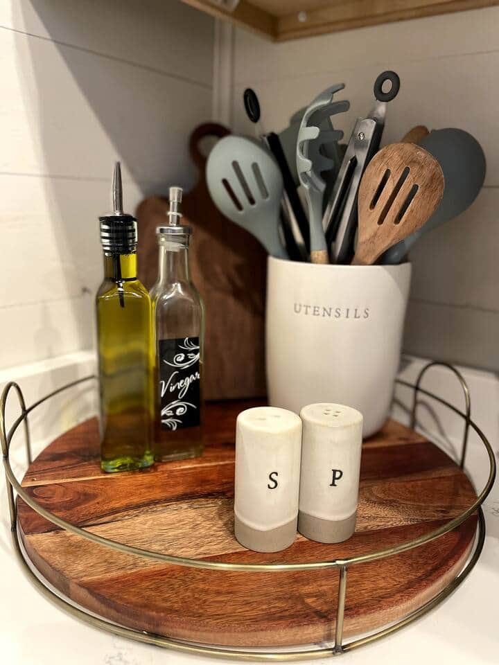 Fully stocked kitchen