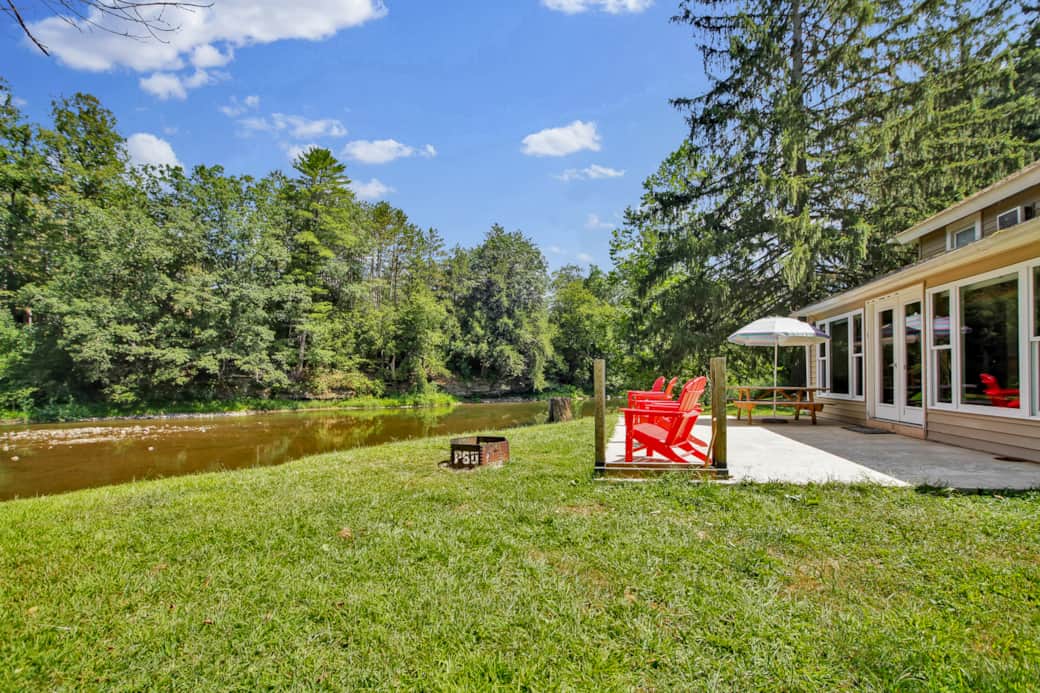 Pine Creek in the backyard