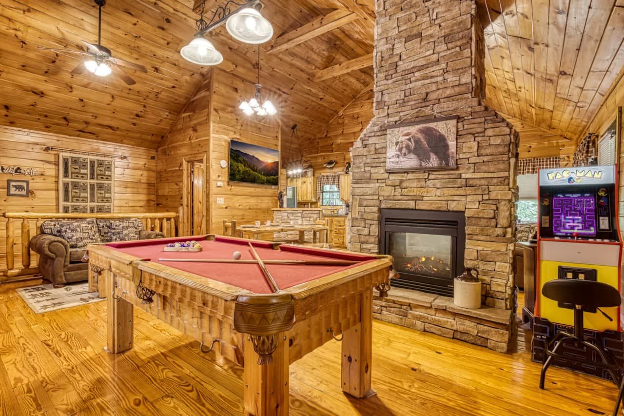 See through fireplace