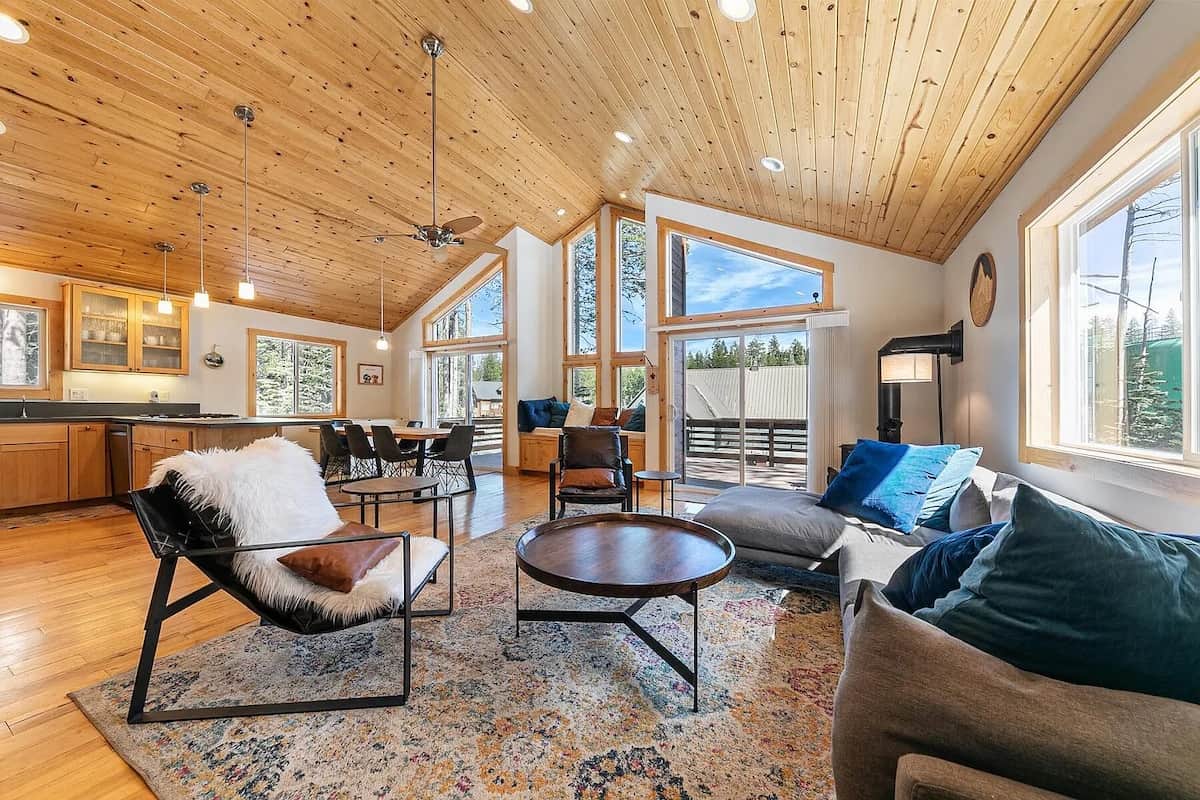 Cozy living room with tons of natural light