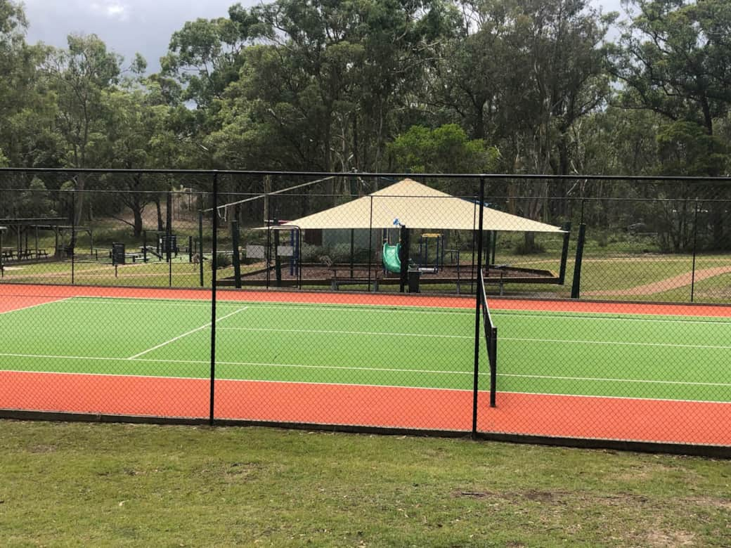 Tennis court and children's playground part of communal facilities