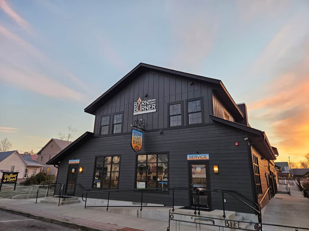 BCBB Barn Burner Exterior Jefferson St SW View Full Sunrise