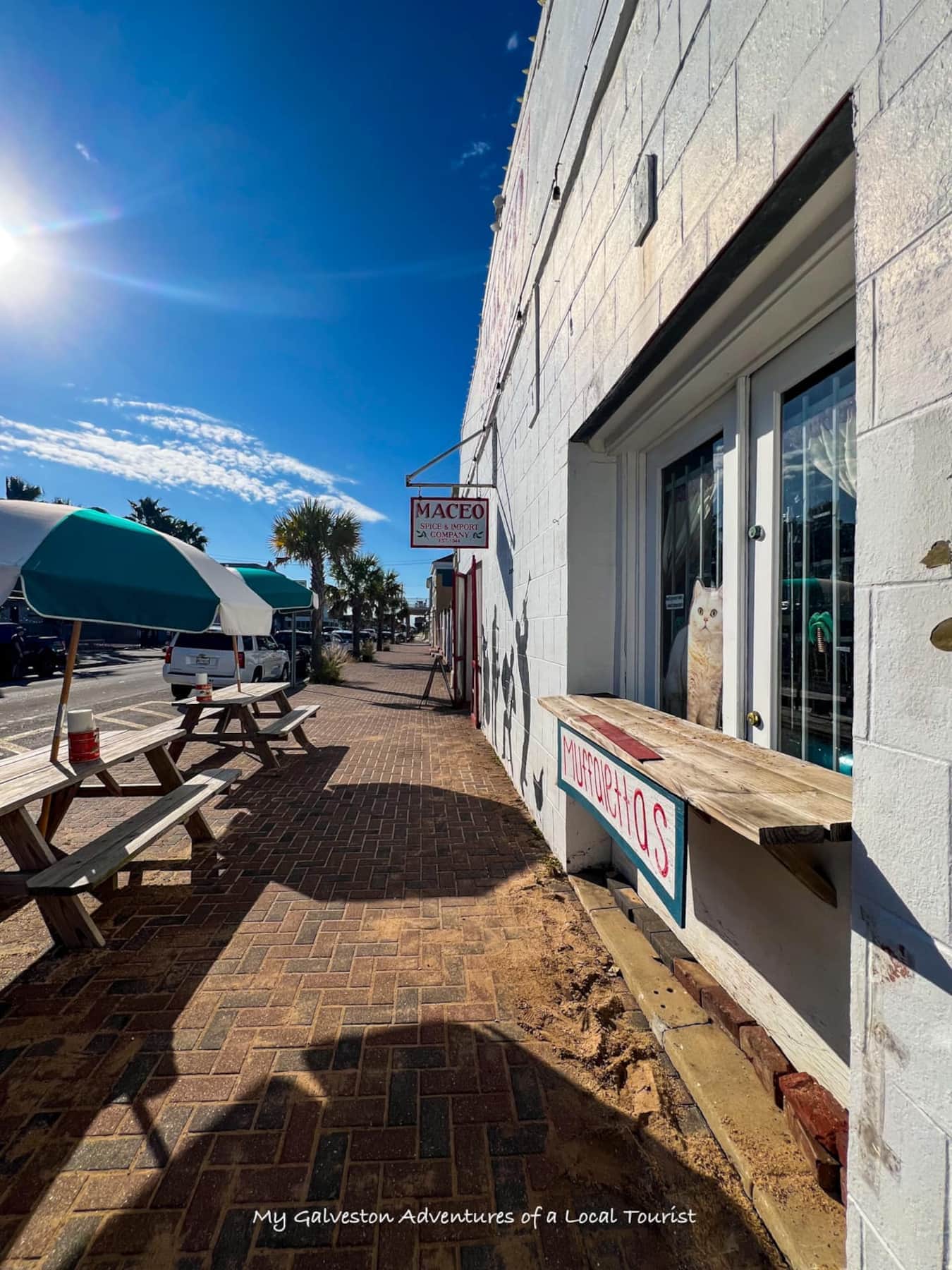 Maceo Spice and Import Company Italian deli and market on Postoffice Street in Galveston Texas