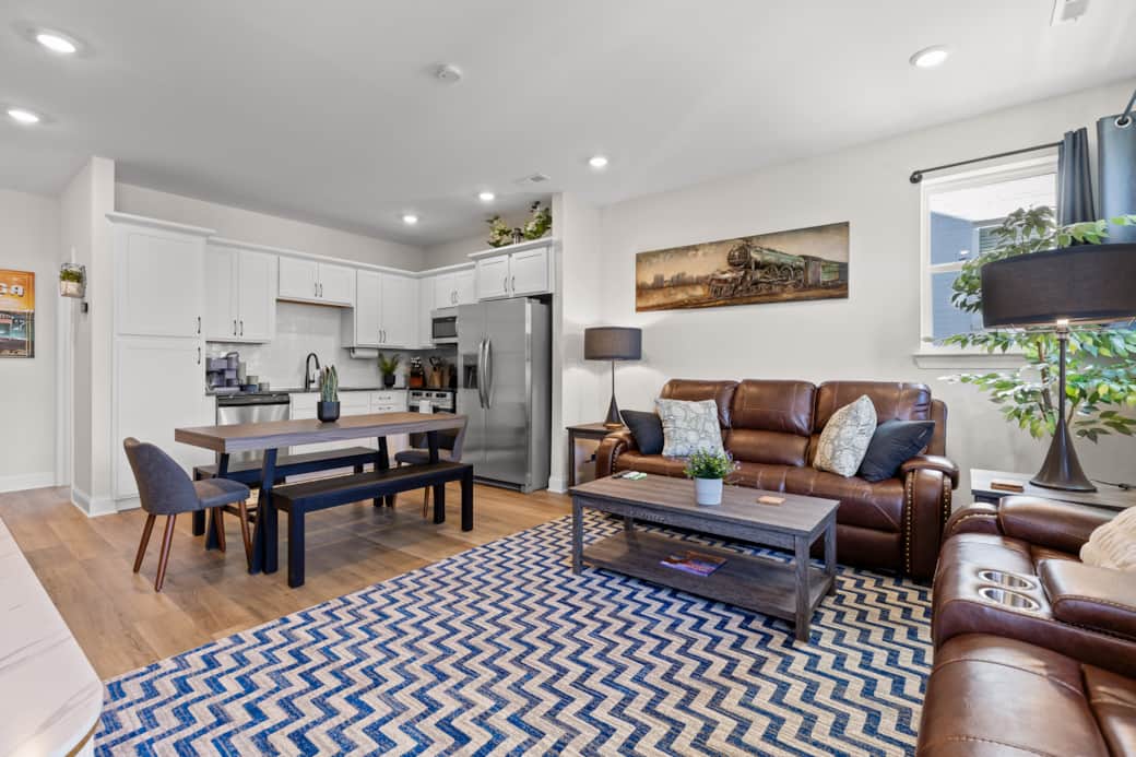 Open Concept Living Room and Kitchen