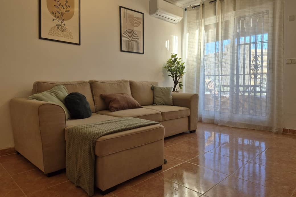 Spacious, bright living room that instantly creates a sense of home.