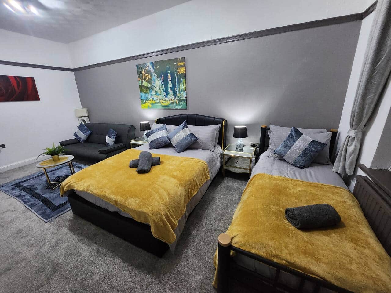 Private guest room at 239 Seymour Grove accommodation Manchester