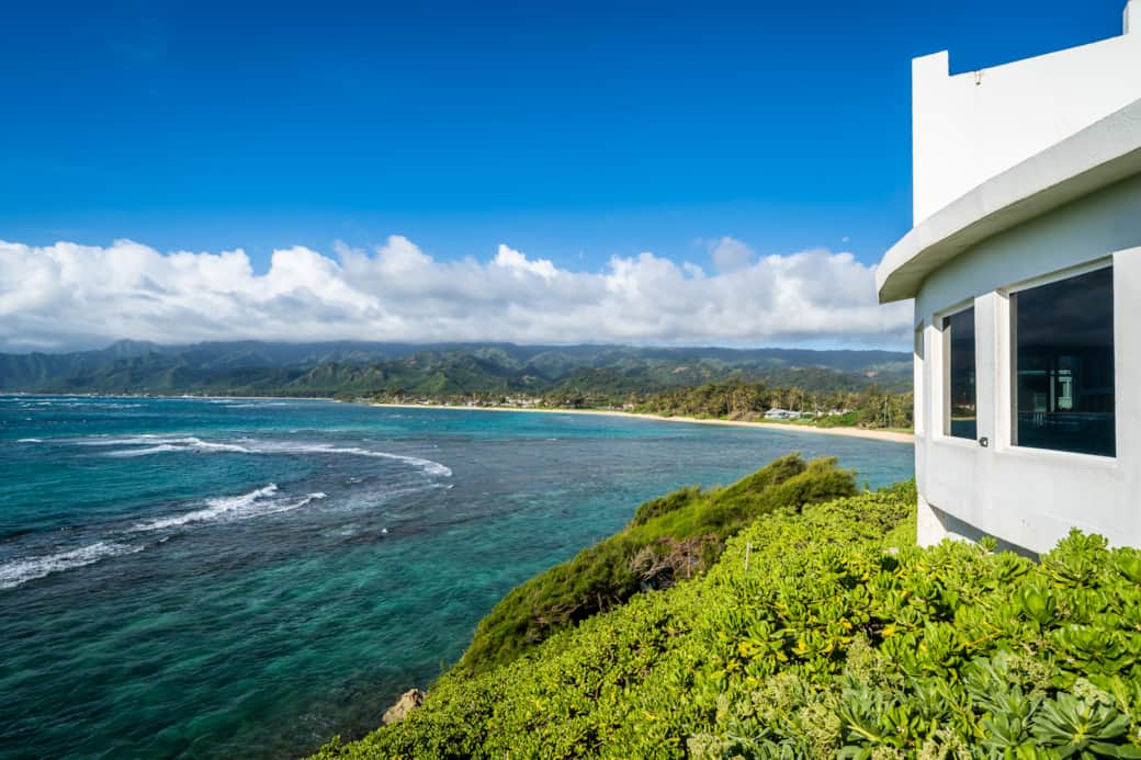The view of our local beach from our side yard