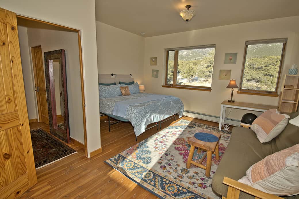 Main House: Master Bedroom with Full Sized Futon