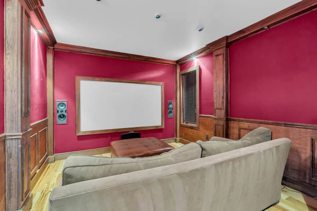 Theater room with high end audio