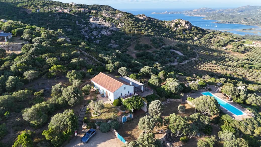 Luftansicht Haus + Meer | Aerial view house + sea