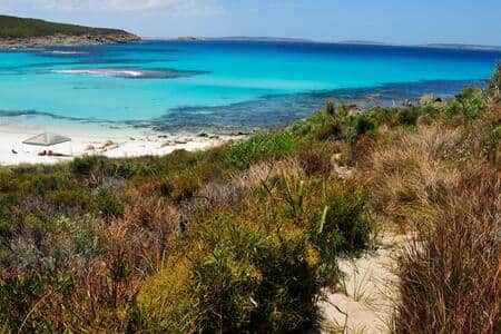 It takes 2 mins to walk down the path to one of the most beautiful beaches in the world.