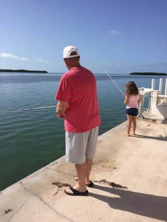 Fish off your backyard dock Fish off your backyard dock