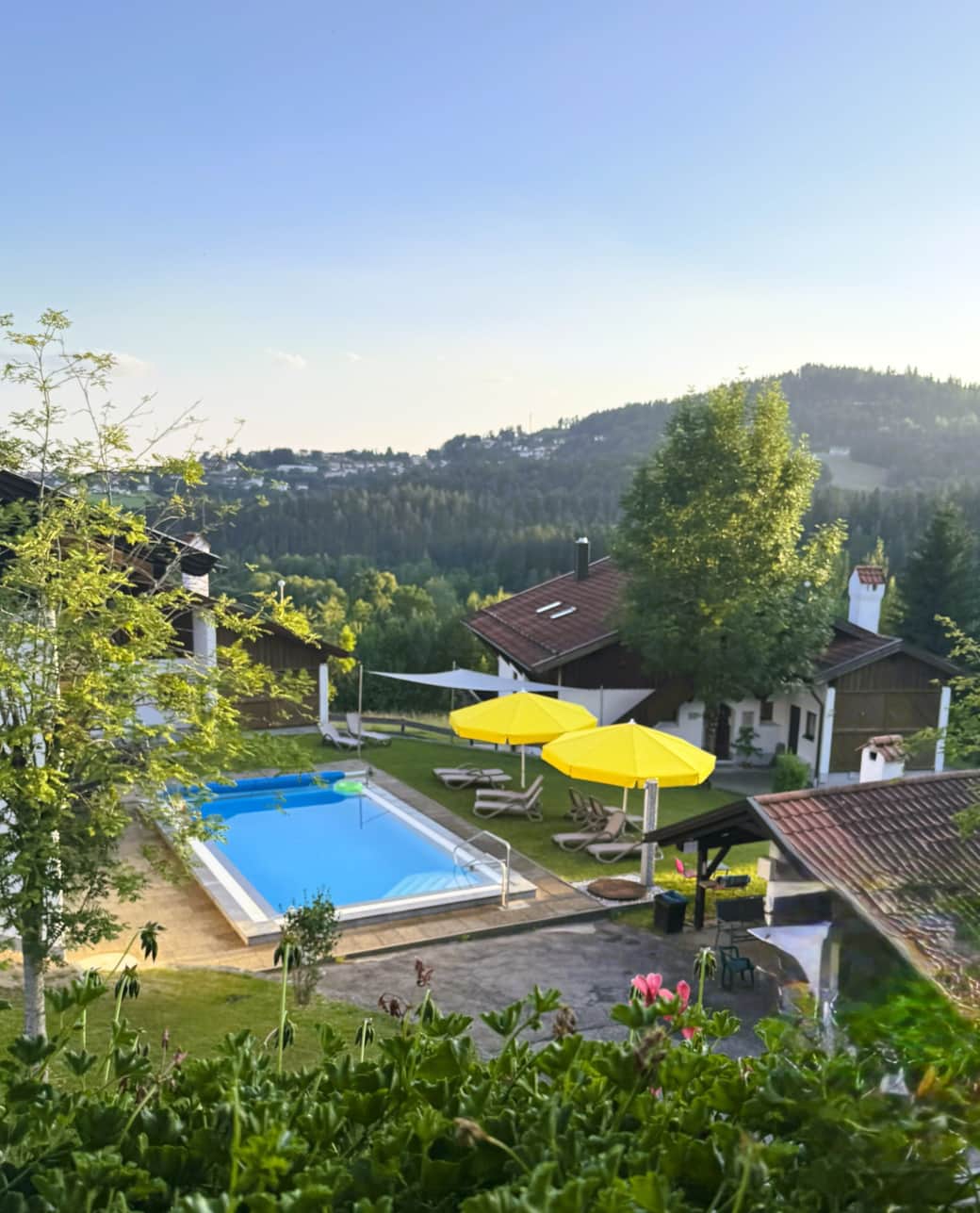Blick vom Balkon