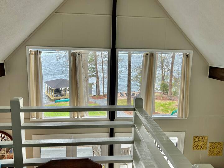 Lake views from the loft.